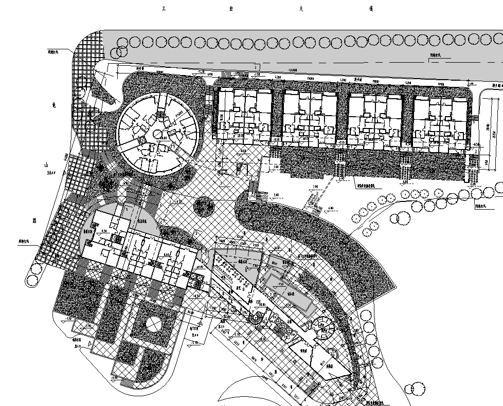 [广东]深圳蛇口虎山公寓建筑施工图设计cad施工图下载【ID:168116181】