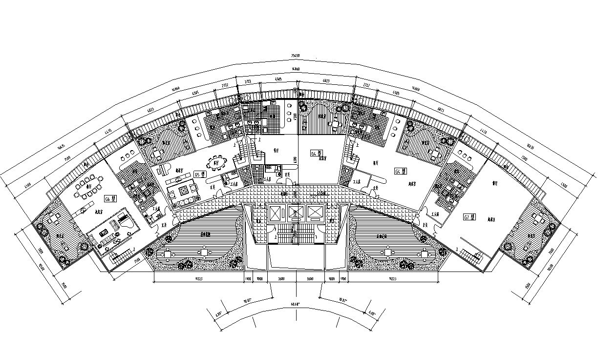 [广东]深圳蛇口虎山公寓建筑施工图设计cad施工图下载【ID:168116181】