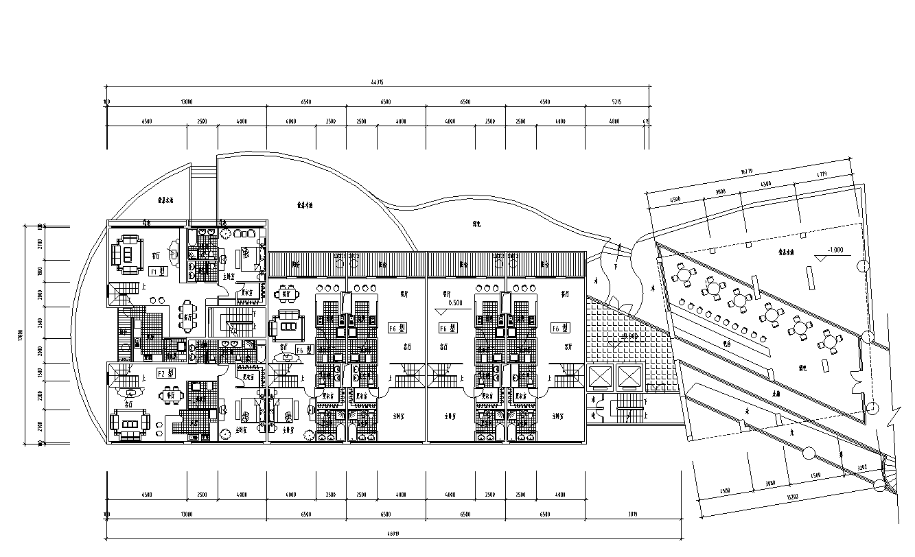 [广东]深圳蛇口虎山公寓建筑施工图设计cad施工图下载【ID:168116181】