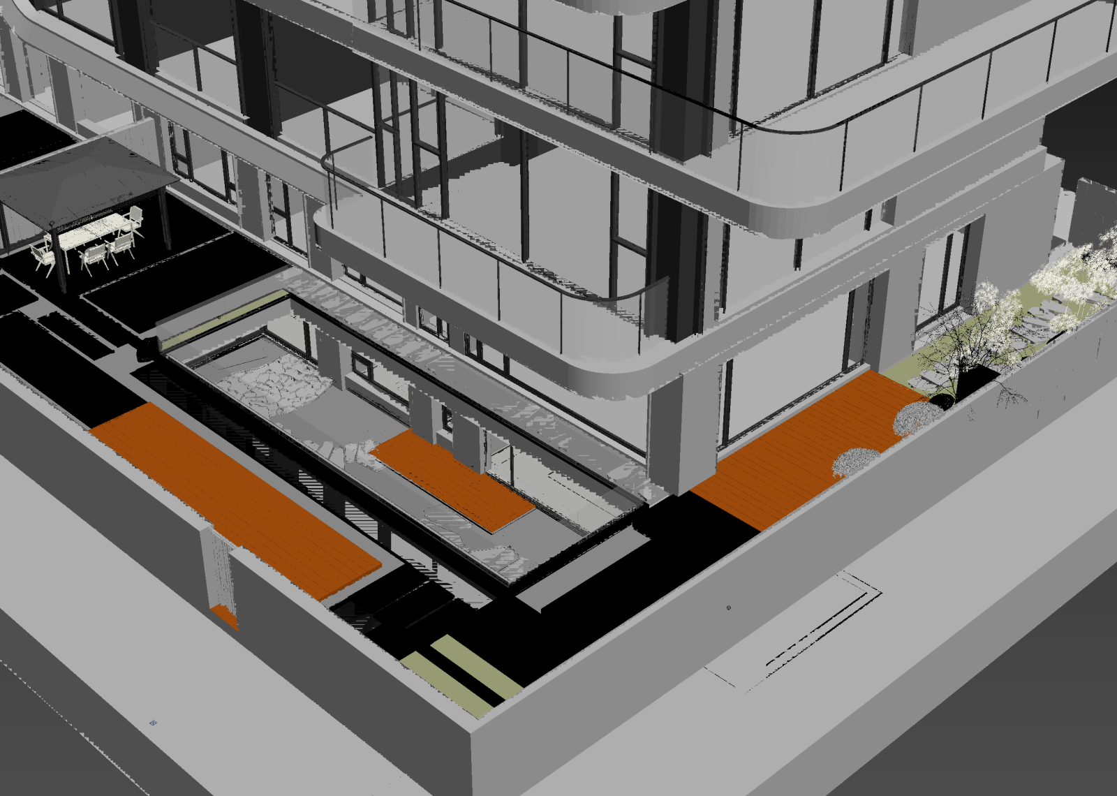 现代独栋别墅3D模型下载【ID:1214604328】