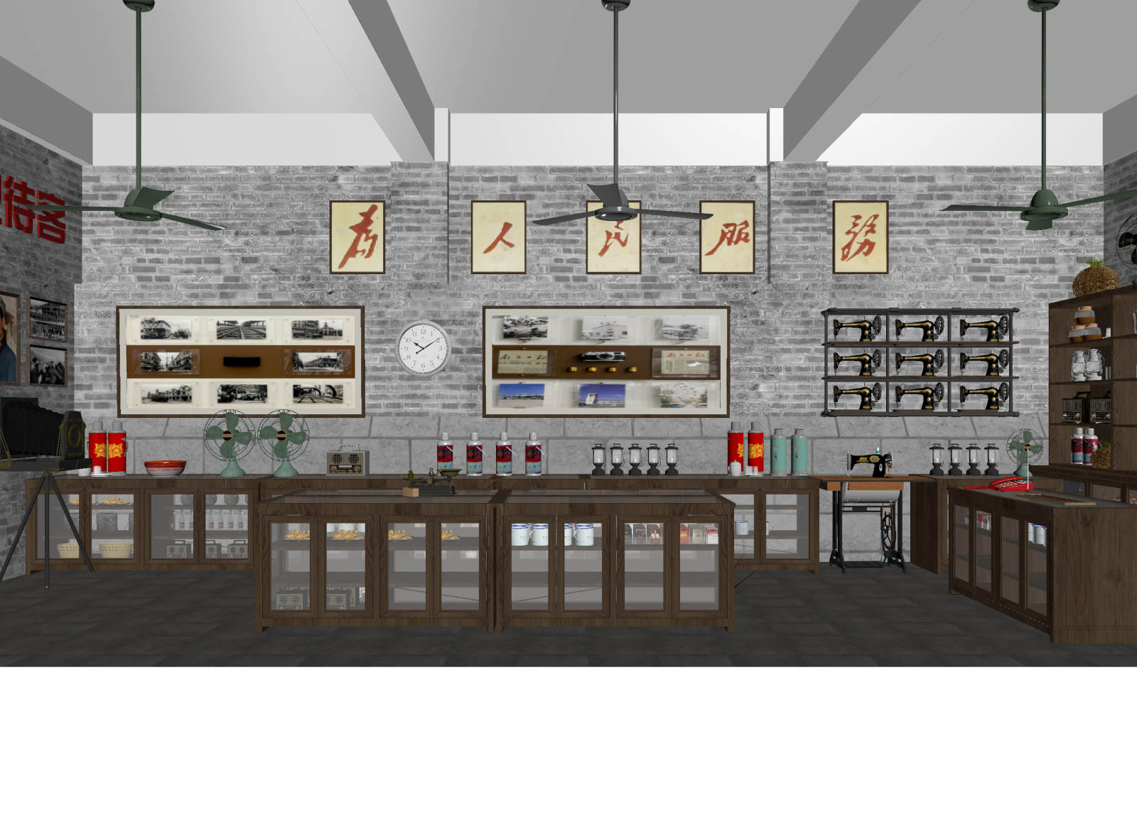 复古其他商业空间3D模型下载【ID:1214684507】