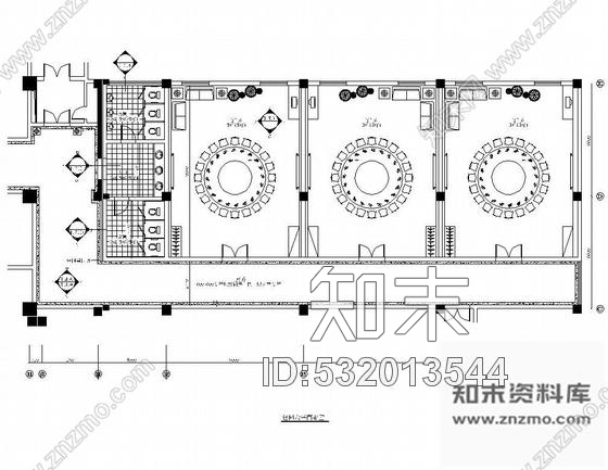 施工图某大型餐厅包间装修图Ⅱ施工图下载【ID:532013544】