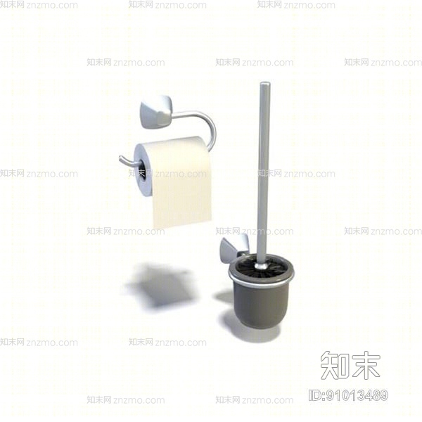 银色纸巾盒3D模型下载【ID:91013489】