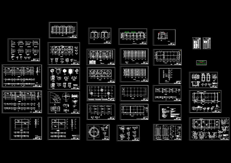 最全的水池cad施工图cad施工图下载【ID:149695160】