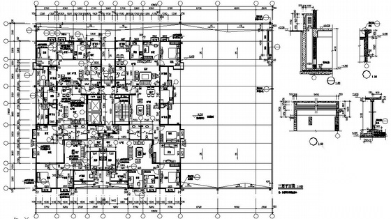 某十五层商住楼建筑设计图cad施工图下载【ID:167625186】