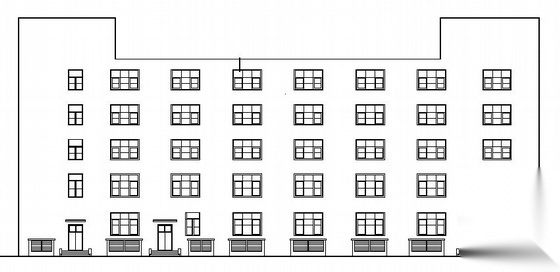 某五层底商办公楼建筑施工图施工图下载【ID:151402126】