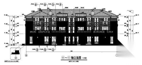 某房产公司古运河项目现代简约型联排别墅（四种房型含地...施工图下载【ID:165933178】