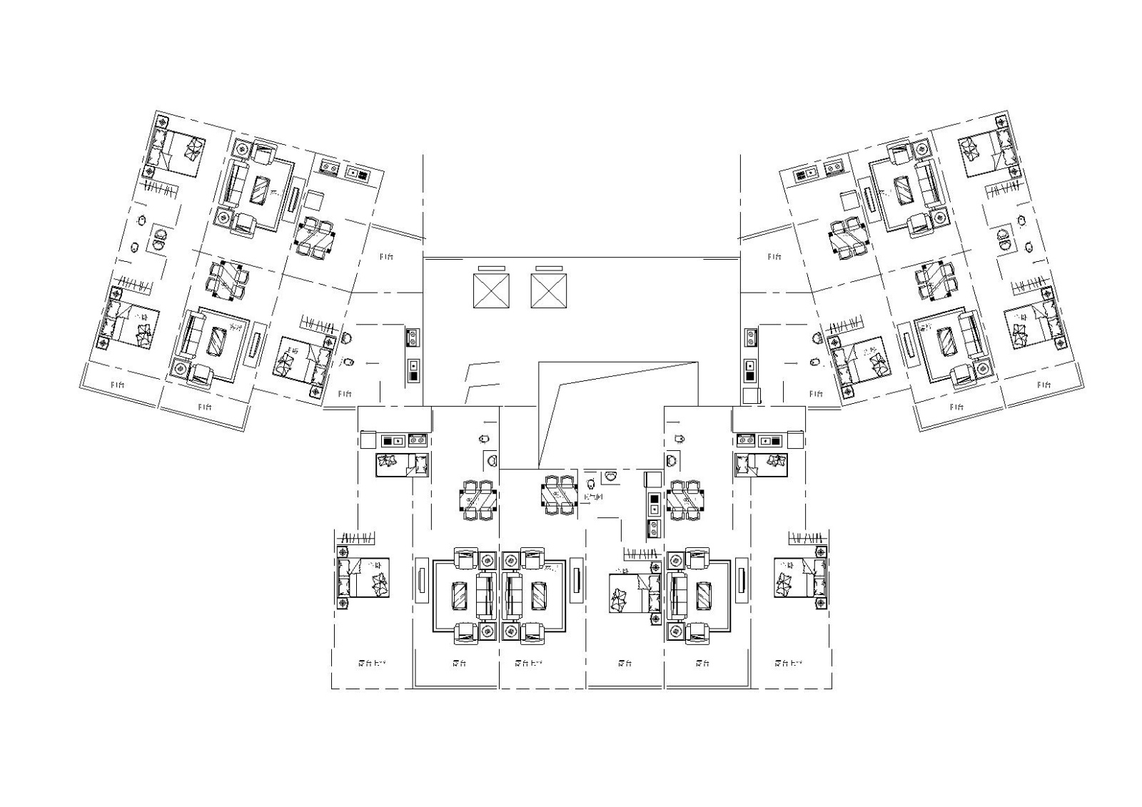 ​[上海]嘉定万达广场商住综合体高层住宅建筑施工图（C...cad施工图下载【ID:149537185】