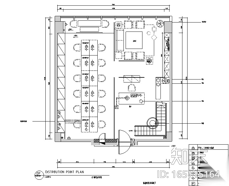 [新疆]300㎡东方极简中式风办公空间设计施工图（附效...施工图下载【ID:165715164】