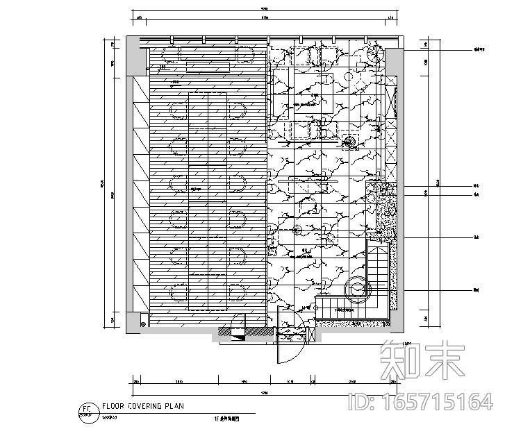 [新疆]300㎡东方极简中式风办公空间设计施工图（附效...施工图下载【ID:165715164】