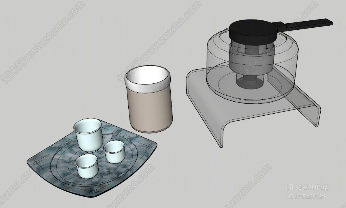 现代水壶SU模型下载【ID:947258429】