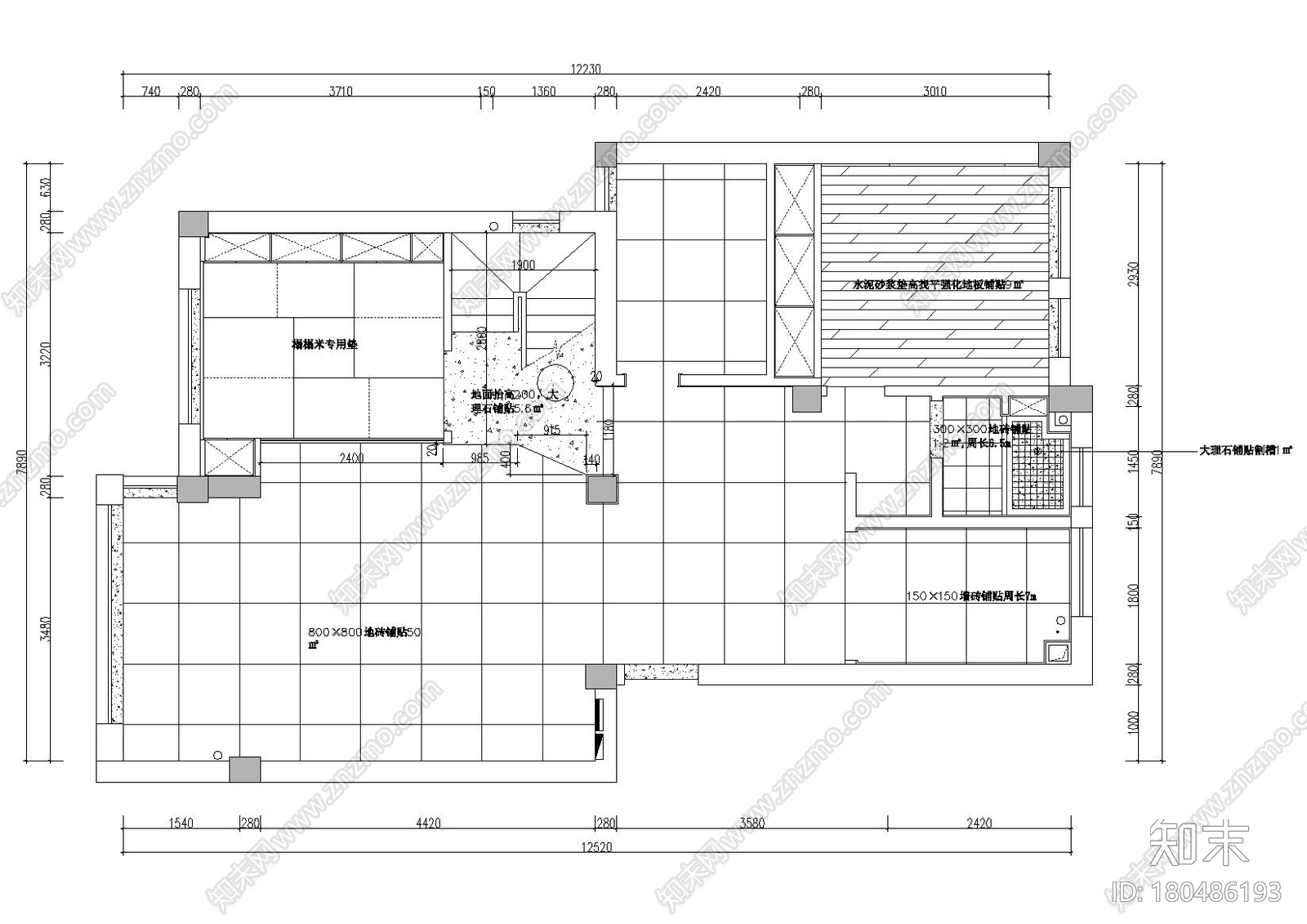 [杭州]江南名楼样板间装饰施工图+实景拍摄cad施工图下载【ID:180486193】