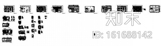 [广东]韩国家具展厅室内装修施工图施工图下载【ID:161688142】