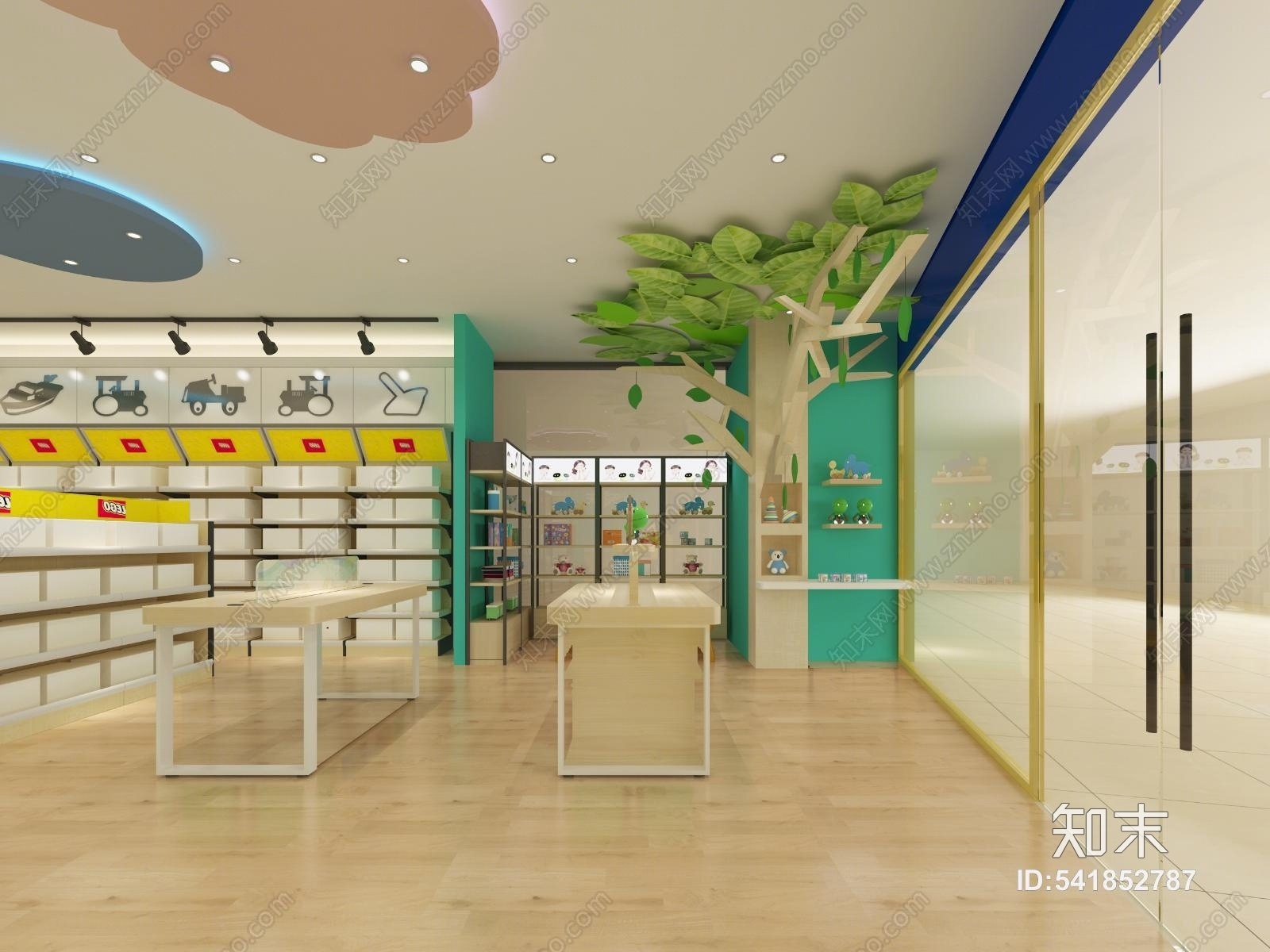 玩具店专卖店展示空间3D模型下载【ID:541852787】