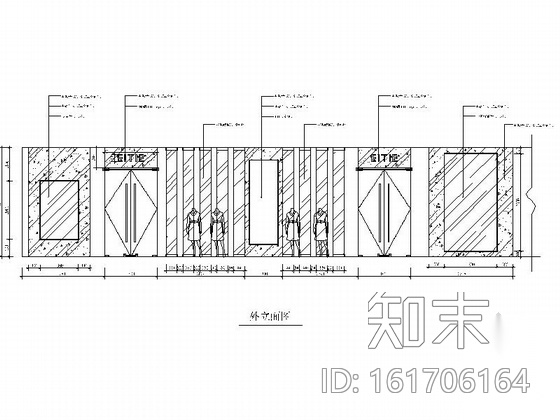 [湖北]某商场名品专卖店室内装修施工图（含效果）cad施工图下载【ID:161706164】