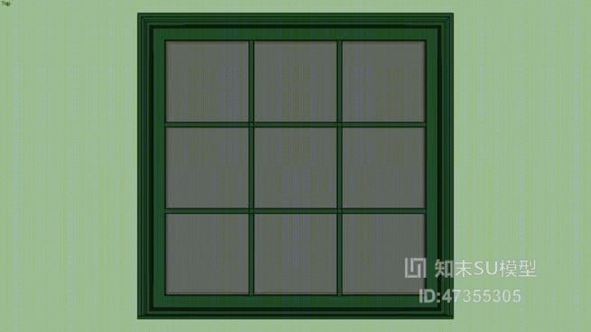 推拉窗SU模型下载【ID:517860966】