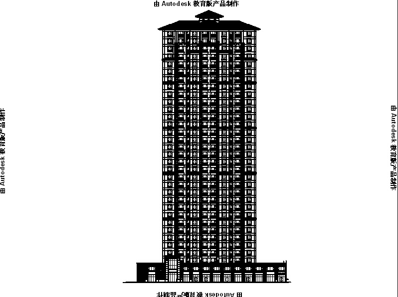 [宁夏]33层塔式剪力墙结构商住楼建筑施工图cad施工图下载【ID:149875169】