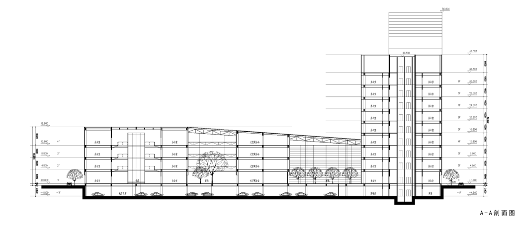 [上海]高层现代风格数据档案中心建筑设计方案文本(含...cad施工图下载【ID:149940129】