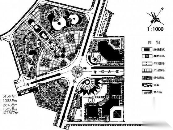 某广场景观设计施工图cad施工图下载【ID:161034104】