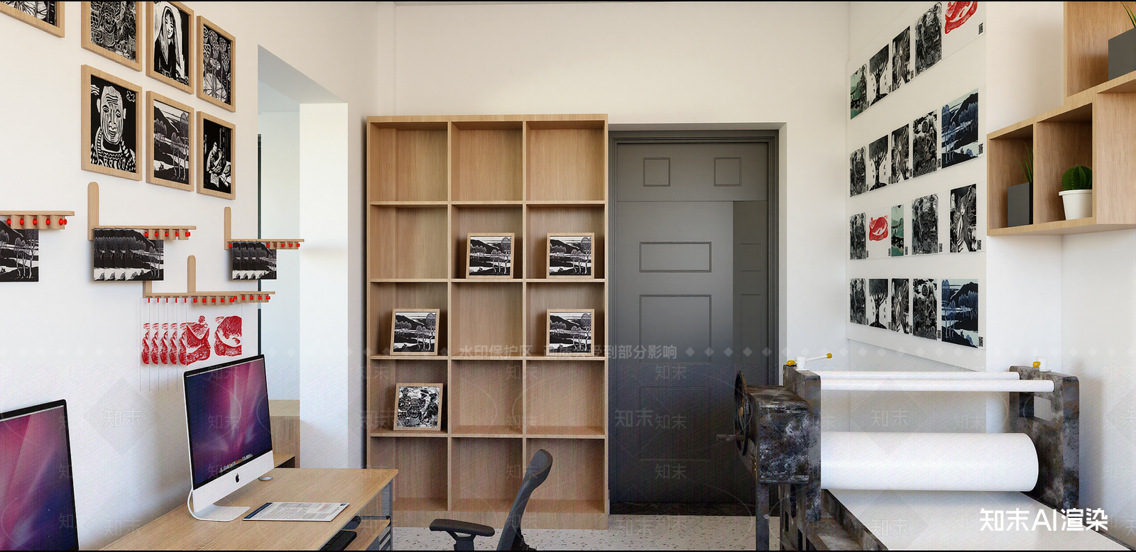 现代教室SU模型下载【ID:1215984157】