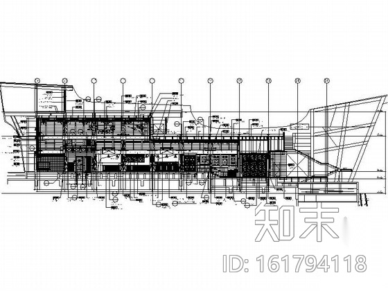 奢华主题船型酒吧室内设计施工图cad施工图下载【ID:161794118】