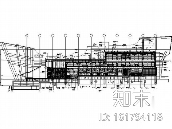奢华主题船型酒吧室内设计施工图cad施工图下载【ID:161794118】