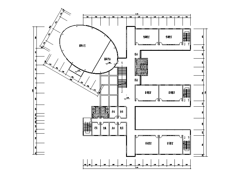 长沙某三层小学建筑设计方案图（CAD）施工图下载【ID:165145189】