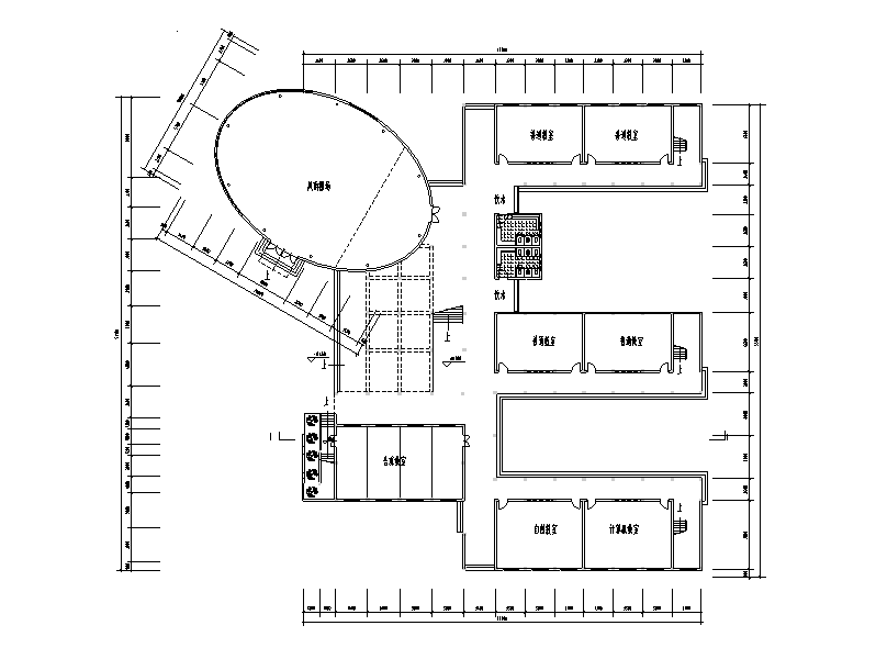 长沙某三层小学建筑设计方案图（CAD）施工图下载【ID:165145189】