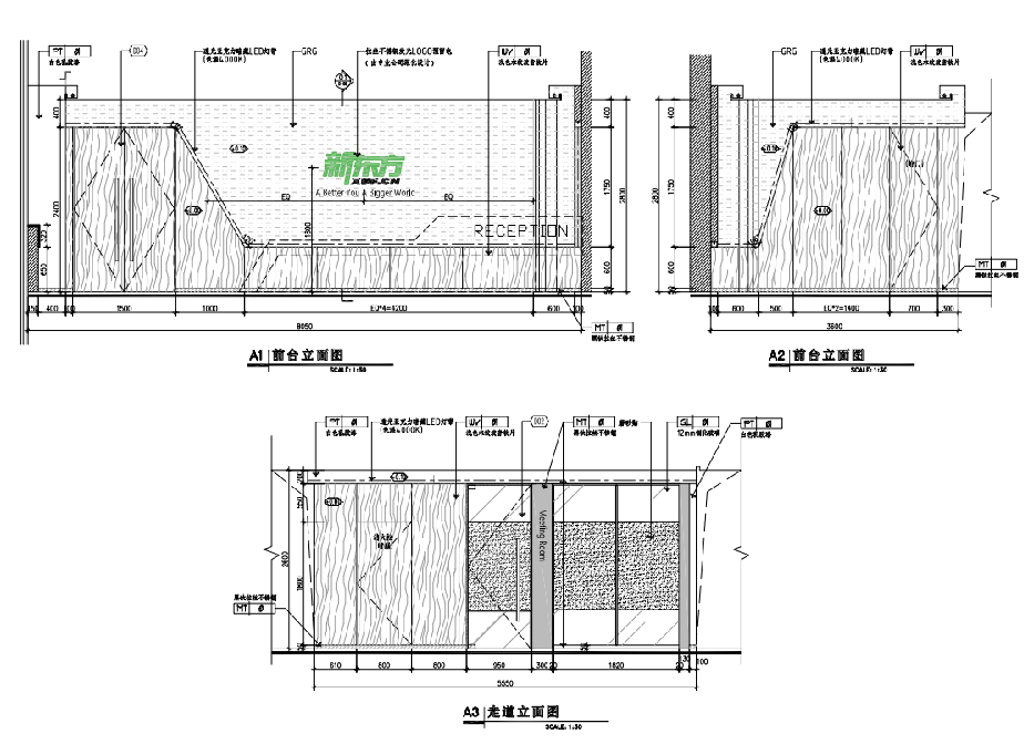 办公楼施工图cad施工图下载【ID:160418105】