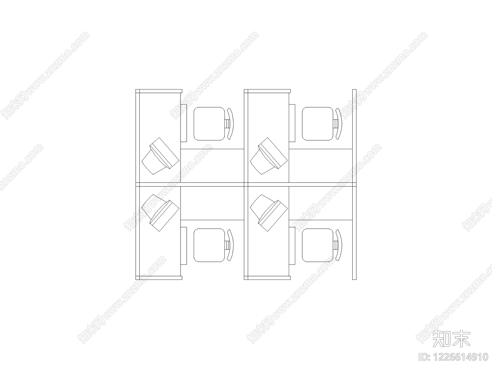 桌椅CAD图纸