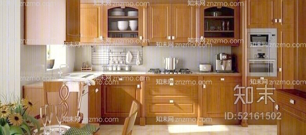 家居开放厨房233D模型下载【ID:52161502】