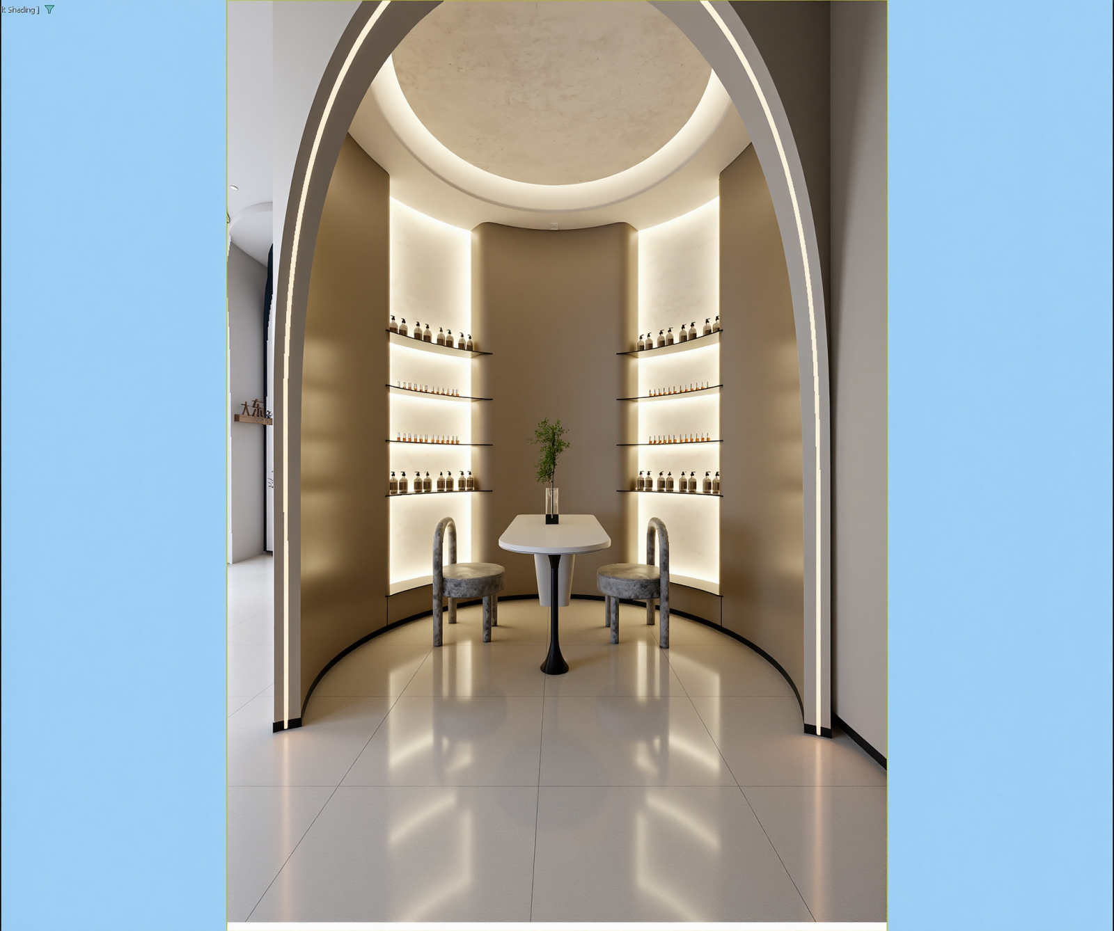 现代化妆品展台3D模型下载【ID:1215005697】