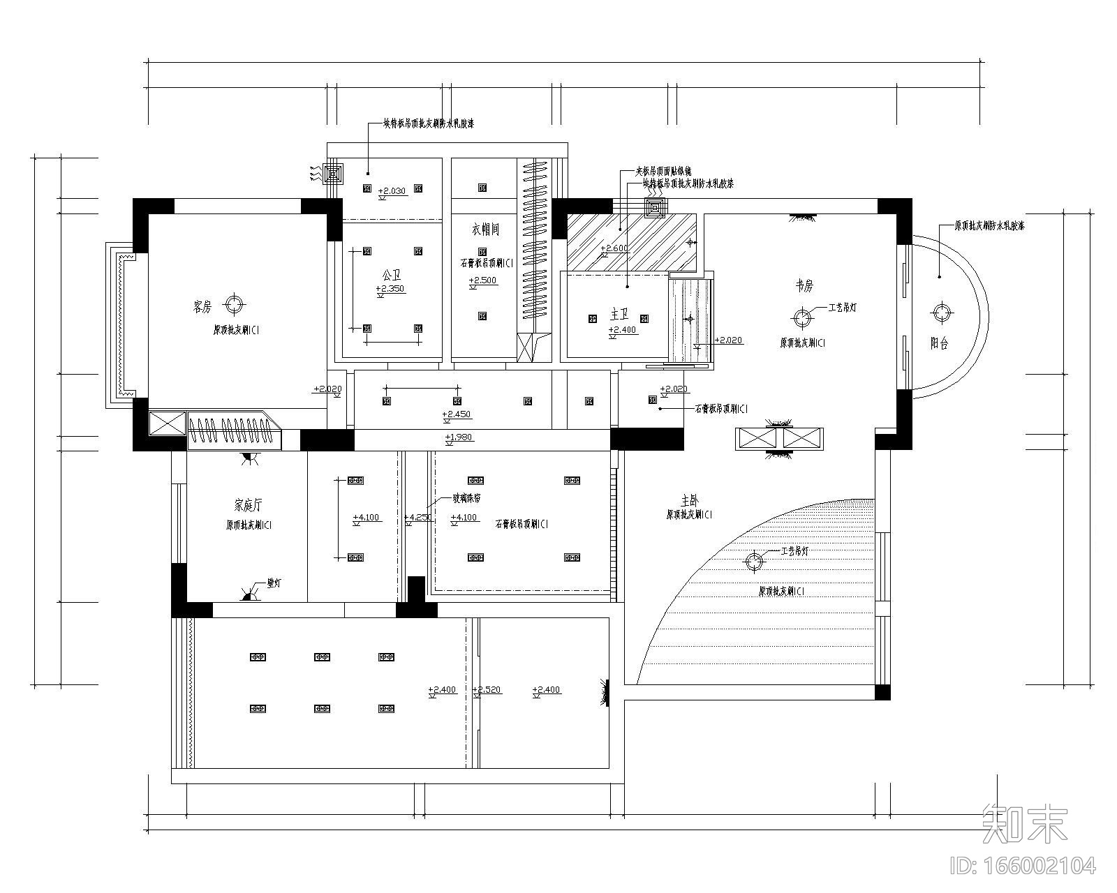 [福建]某复式现代风格别墅施工图及效果图cad施工图下载【ID:166002104】