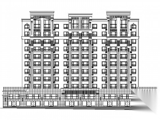 [吉林]17层现代风格高层住宅楼建筑施工图（图纸精细）施工图下载【ID:167492144】