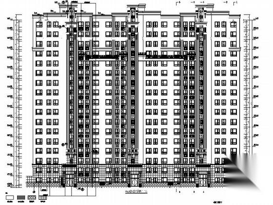 [吉林]17层现代风格高层住宅楼建筑施工图（图纸精细）施工图下载【ID:167492144】