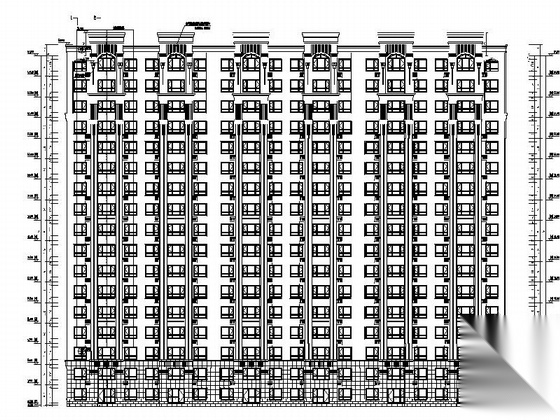 [吉林]17层现代风格高层住宅楼建筑施工图（图纸精细）施工图下载【ID:167492144】