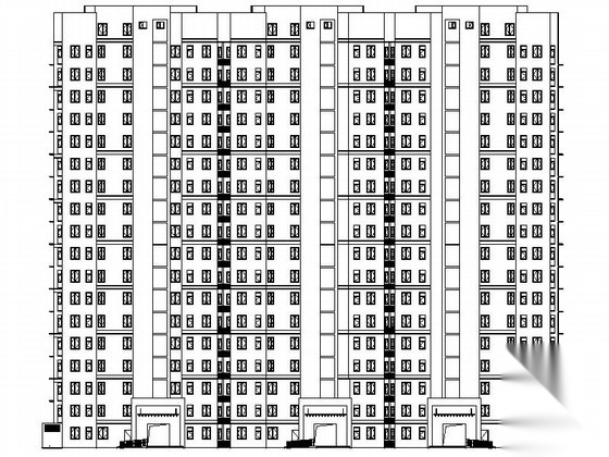 [山东]18层现代风格住宅建筑设计施工图施工图下载【ID:166058150】