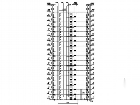 [山东]18层现代风格住宅建筑设计施工图施工图下载【ID:166058150】