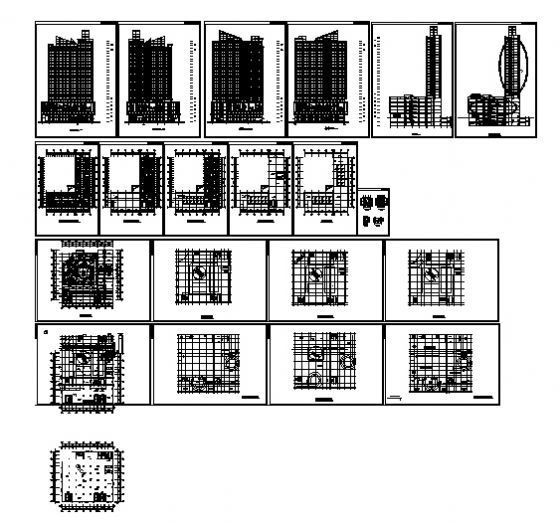 某二十七层综合商业楼建筑方案图cad施工图下载【ID:151509146】