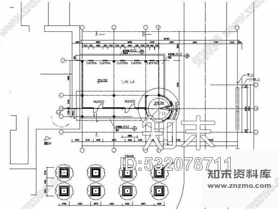 施工图某便利店大门入口装修设计图cad施工图下载【ID:532078711】