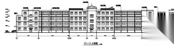 某学校四层教学楼建筑施工图图cad施工图下载【ID:151564105】