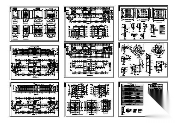 某学校四层教学楼建筑施工图图cad施工图下载【ID:151564105】