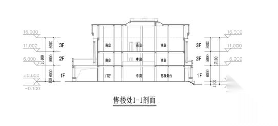 [广西]三层法式风格独立商业街建筑设计方案文本cad施工图下载【ID:167220151】