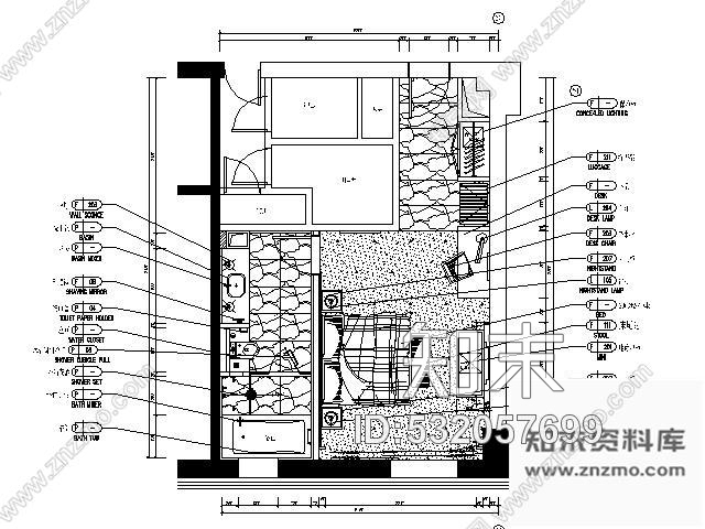 施工图北京某商务酒店大床标间施工图施工图下载【ID:532057699】