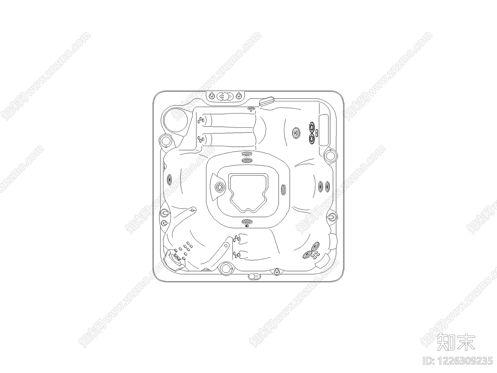 卫浴设施cad施工图下载【ID:1226309235】