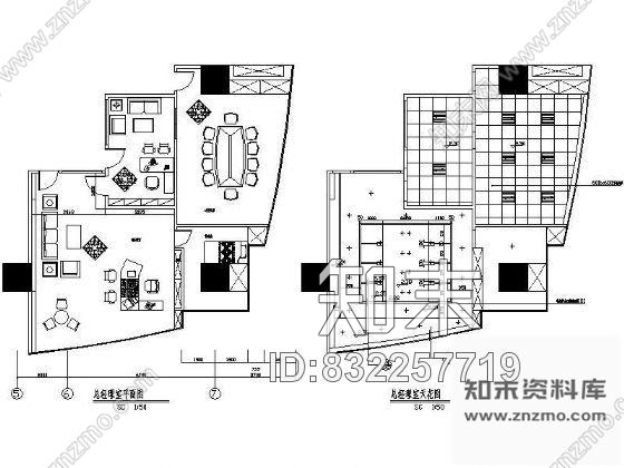 图块/节点总经理室装修图cad施工图下载【ID:832257719】