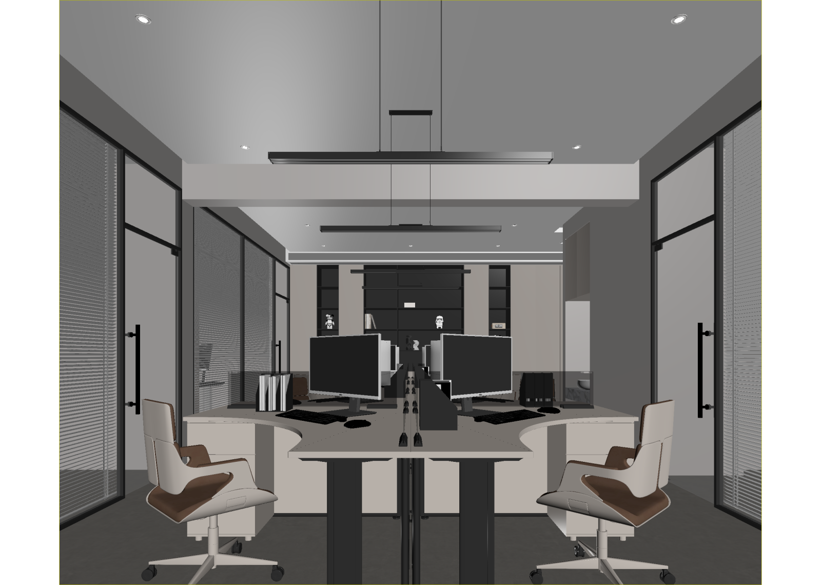 现代办公室3D模型下载【ID:1214823318】