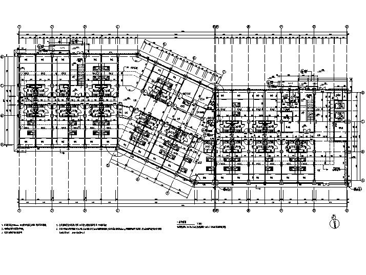 [山东]知名设计院养老康复中心建筑施工图（含多栋图纸）施工图下载【ID:164862168】