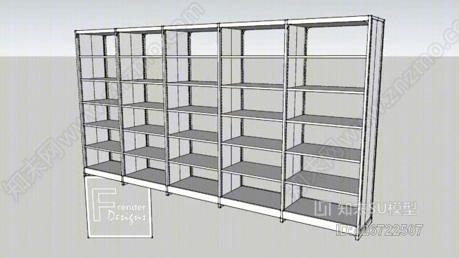 档案仓储开架SU模型下载【ID:426722507】