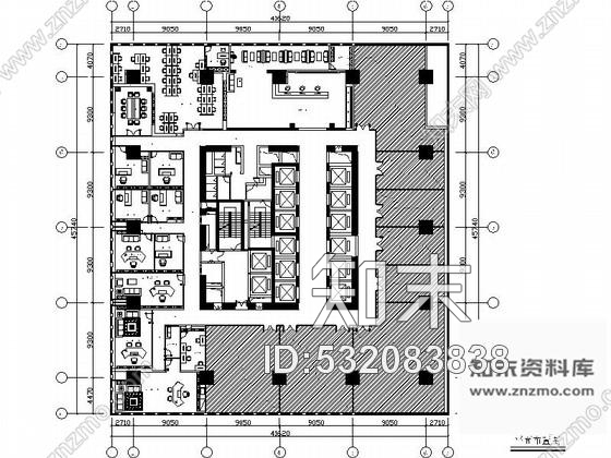 施工图知名集团现代风格办公室内空间设计CAD施工图含效果图图纸很棒推荐下载!施工图下载【ID:532083838】